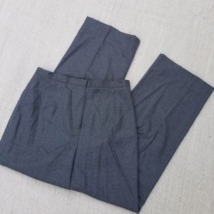 Talbots Gray with Thin Aqua Blue Stripe Pants